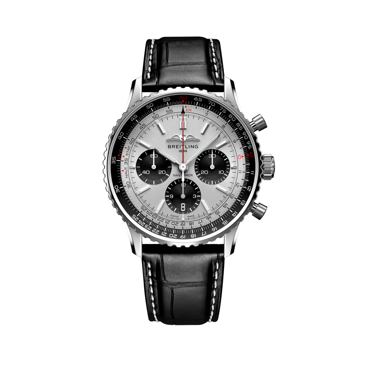 [SIMCHA-TOP500:BREITLING:AB0138241G1P1:01] Breitling Navitimer B01 Chronograph 43 – AB0138241G1P1 official image