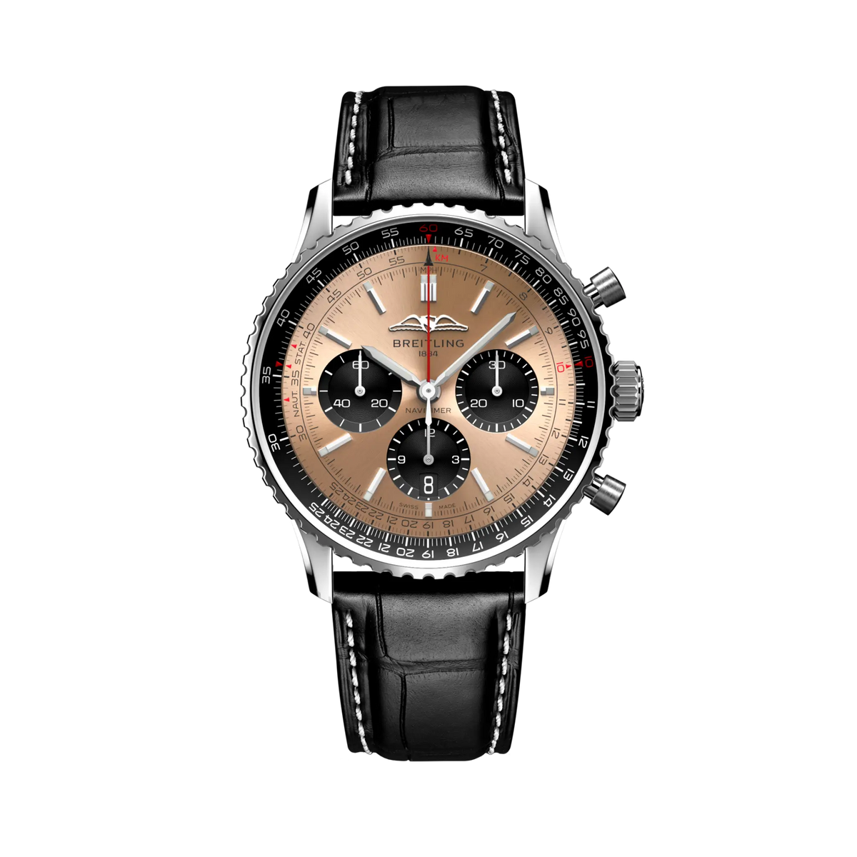 [SIMCHA-TOP500:BREITLING:AB0138241K1P1:01] Breitling Navitimer B01 Chronograph 43 – AB0138241K1P1 official image
