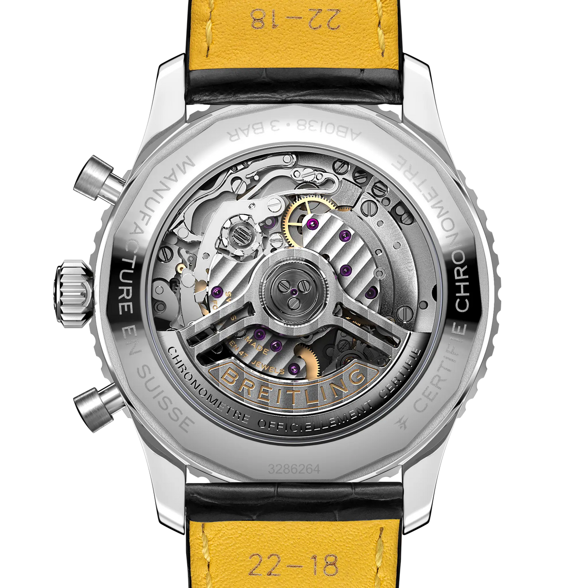 [SIMCHA-TOP500:BREITLING:AB0138241L1P1:04] Breitling Navitimer B01 Chronograph 43 – AB0138241L1P1 official image