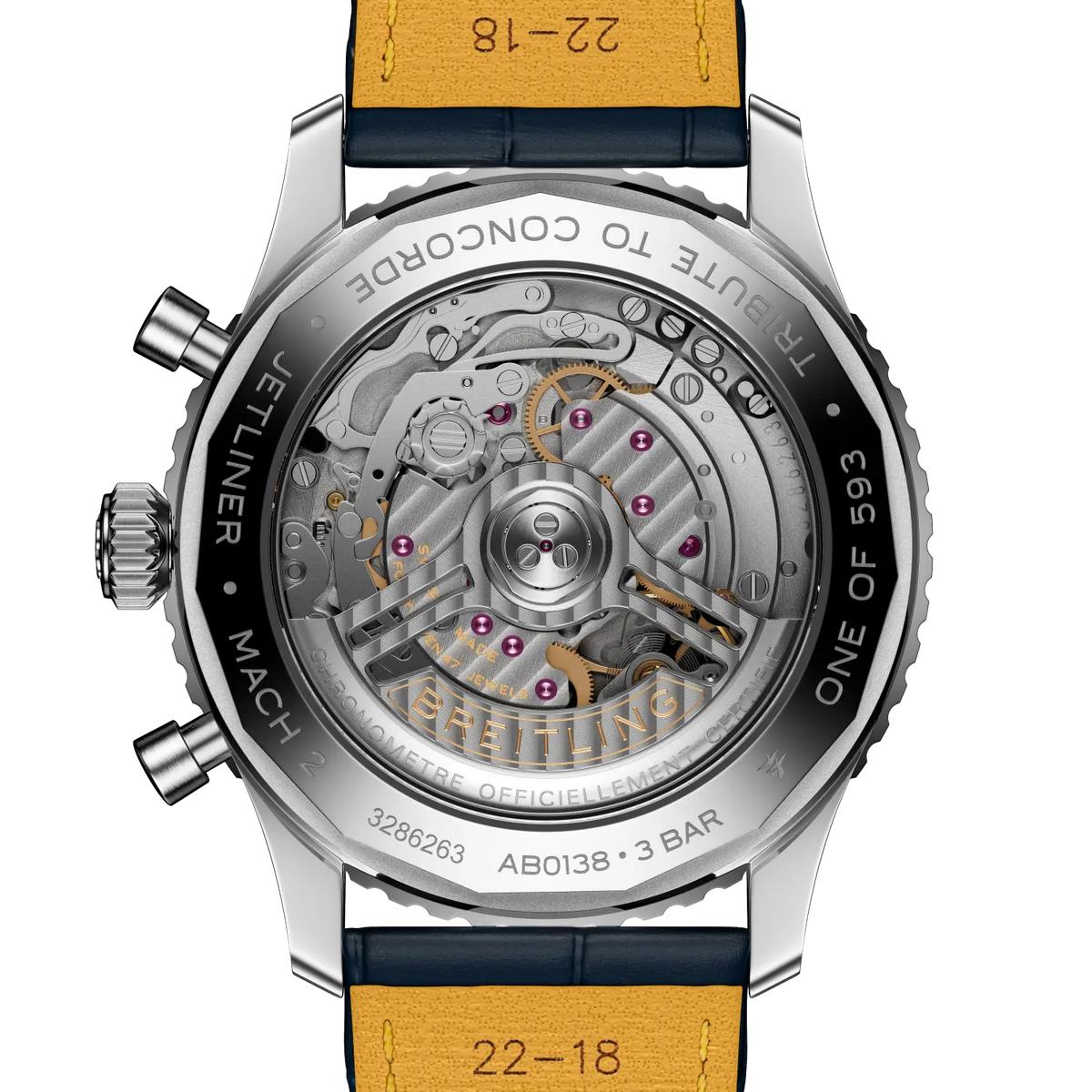 [SIMCHA-TOP500:BREITLING:AB01389C1C1P1:04] Breitling Navitimer B01 Chronograph 43 Tribute to Concorde – AB01389C1C1P1 official image