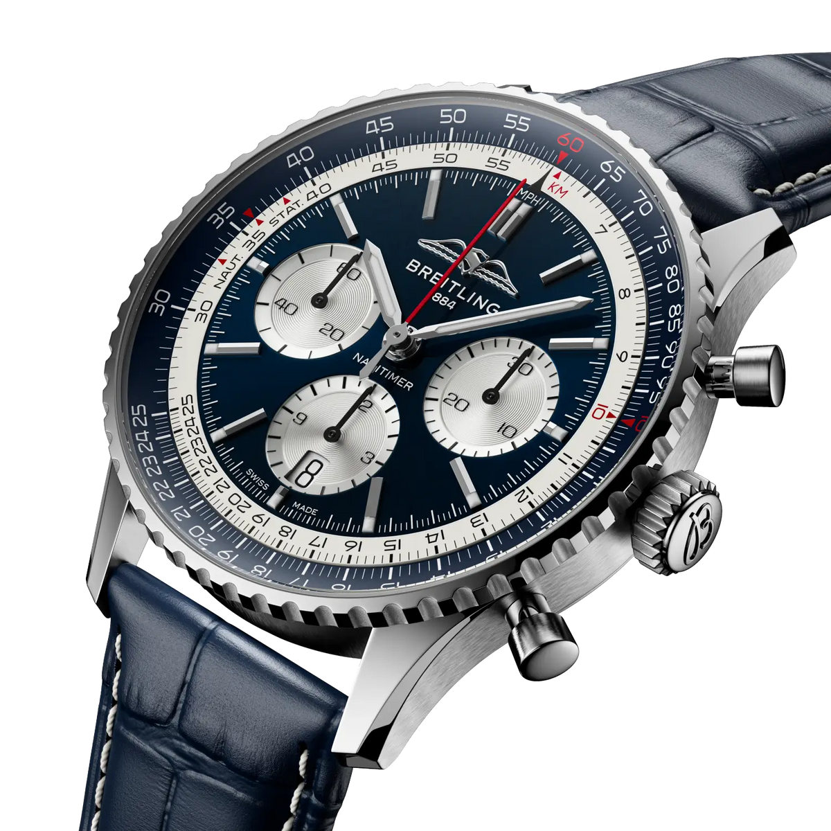 [SIMCHA-TOP500:BREITLING:AB01389C1C1P1:02] Breitling Navitimer B01 Chronograph 43 Tribute to Concorde – AB01389C1C1P1 official image