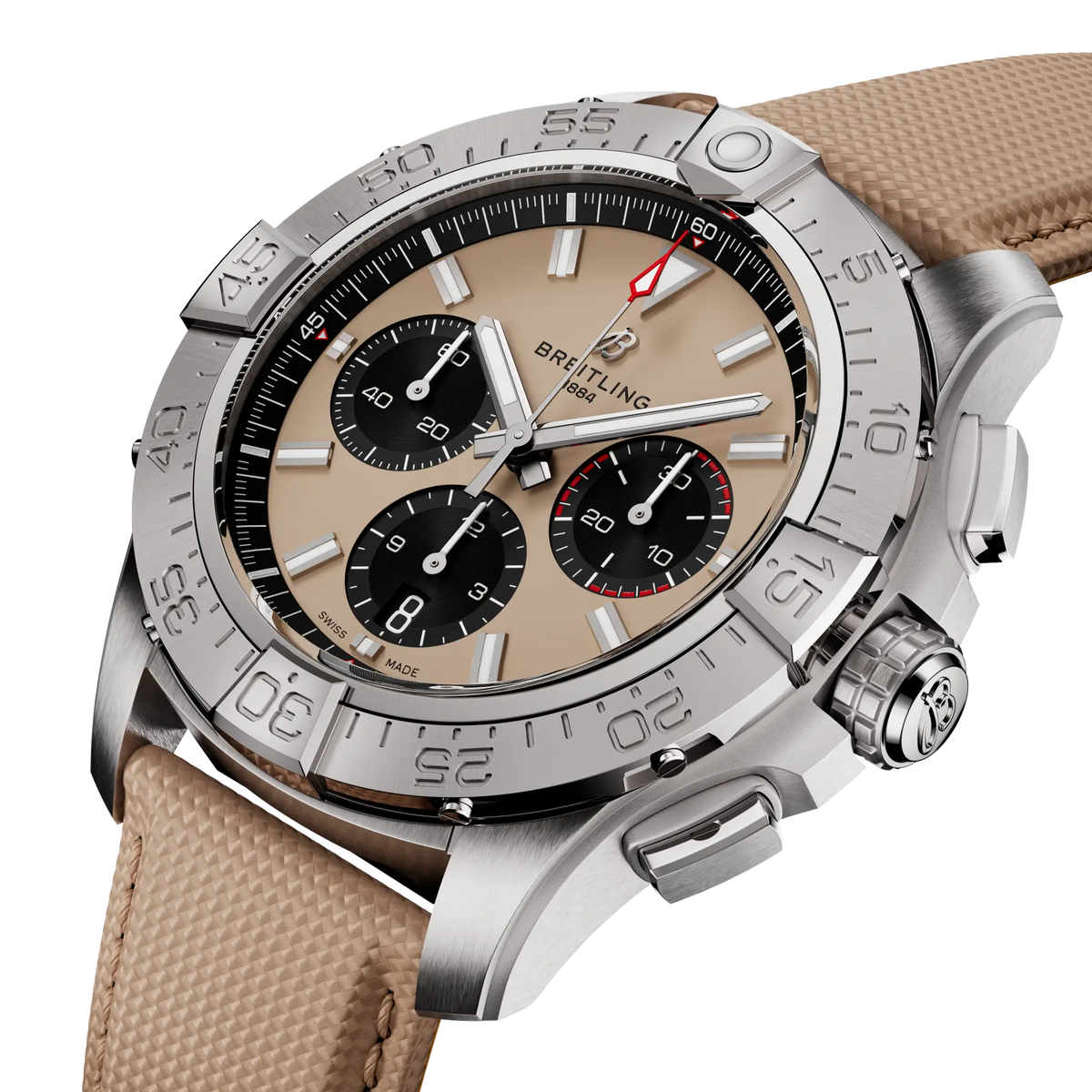 [SIMCHA-TOP500:BREITLING:AB0147101A1X1:02] Breitling Avenger B01 Chronograph 44 – AB0147101A1X1 official image