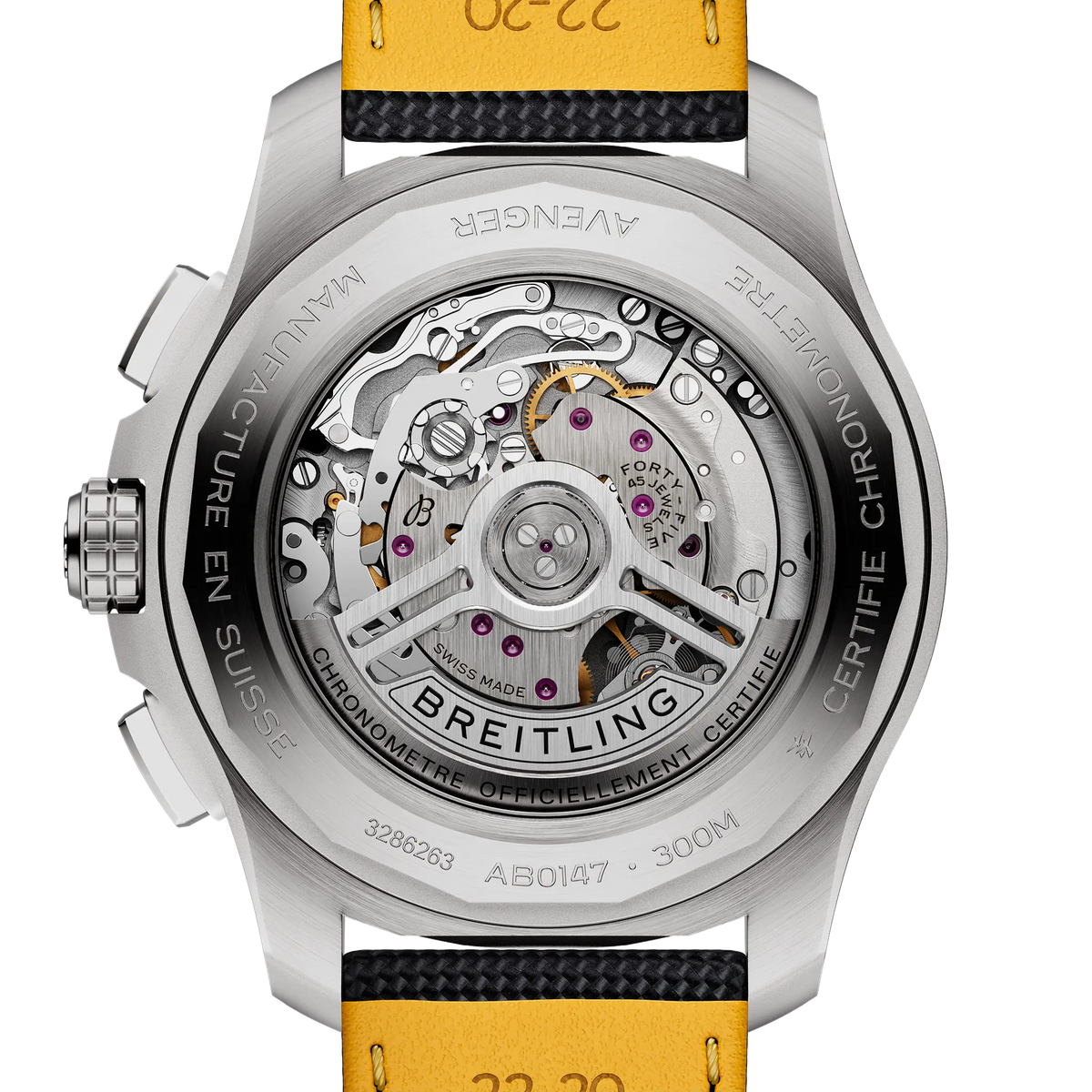 [SIMCHA-TOP500:BREITLING:AB0147101B1X1:04] Breitling Avenger B01 Chronograph 44 – AB0147101B1X1 official image