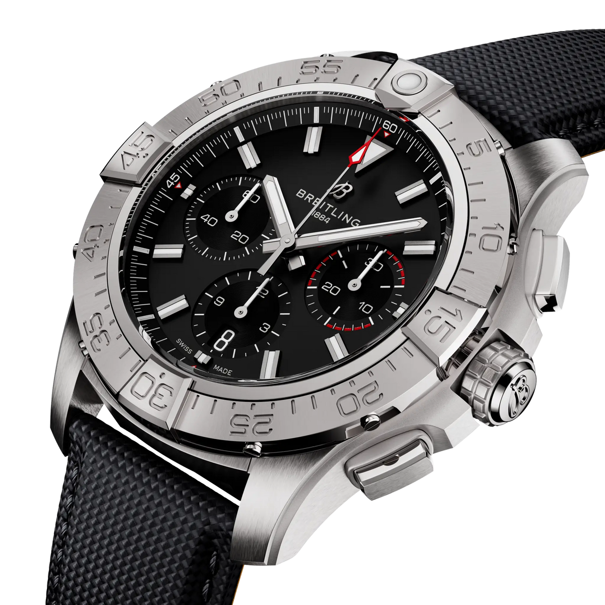 [SIMCHA-TOP500:BREITLING:AB0147101B1X1:02] Breitling Avenger B01 Chronograph 44 – AB0147101B1X1 official image