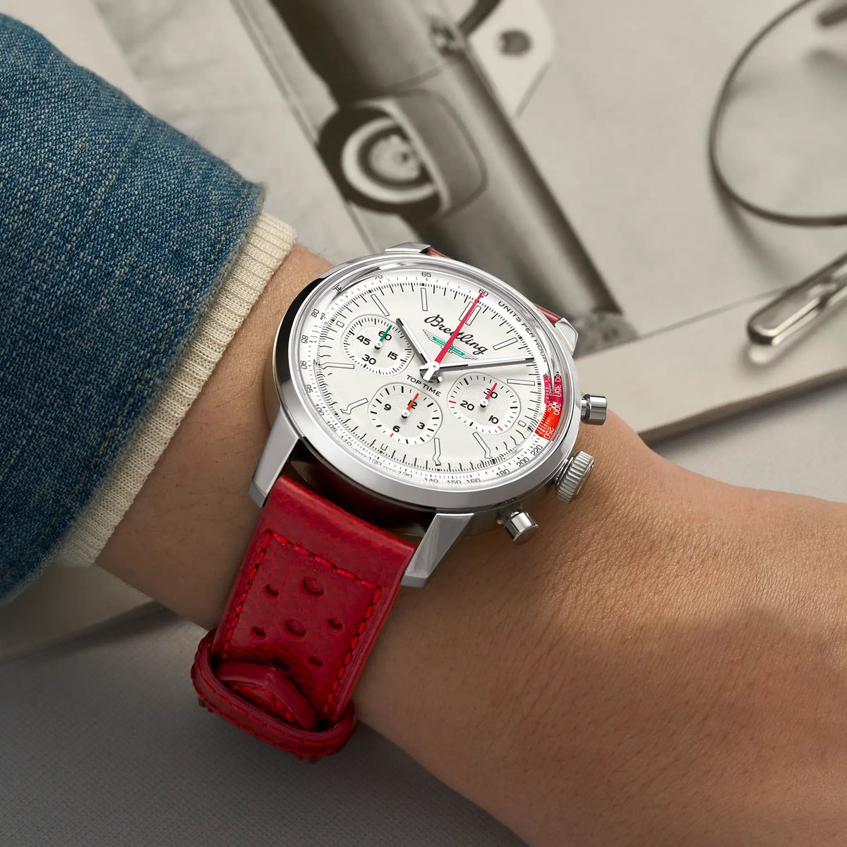 [SIMCHA-TOP500:BREITLING:AB01766A1A1X1:05] Breitling Top Time B01 Ford Thunderbird – AB01766A1A1X1 official image