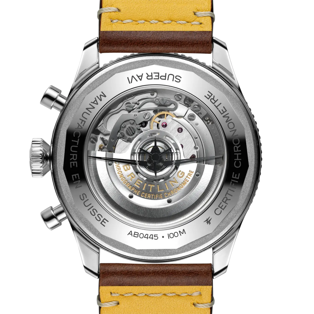 [SIMCHA-TOP500:BREITLING:AB04452A1L1X1:04] Breitling Classic AVI Super AVI B04 Chronograph GMT 46 Curtiss Warhawk – AB04452A1L1X1 official image
