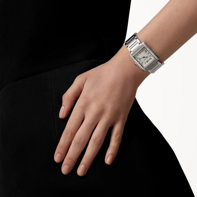 [SIMCHA-TOP500:CARTIER:W4TA0028:04] Cartier Tank Française watch, reference W4TA0028, official image 4