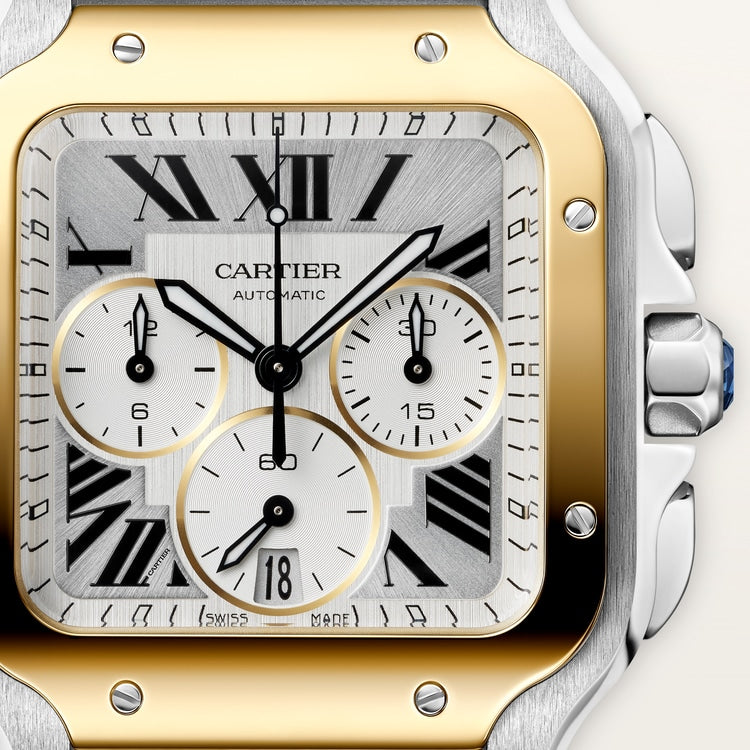 [SIMCHA-TOP500:CARTIER:W2SA0035:03] Cartier Santos de Cartier watch, reference W2SA0035, official image 3