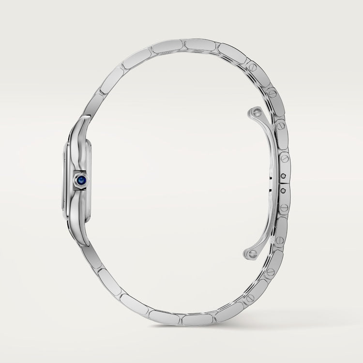 Cartier Panthère 30.3 x 22.0mm Quartz Silvered Dial Steel Bracelet Watch