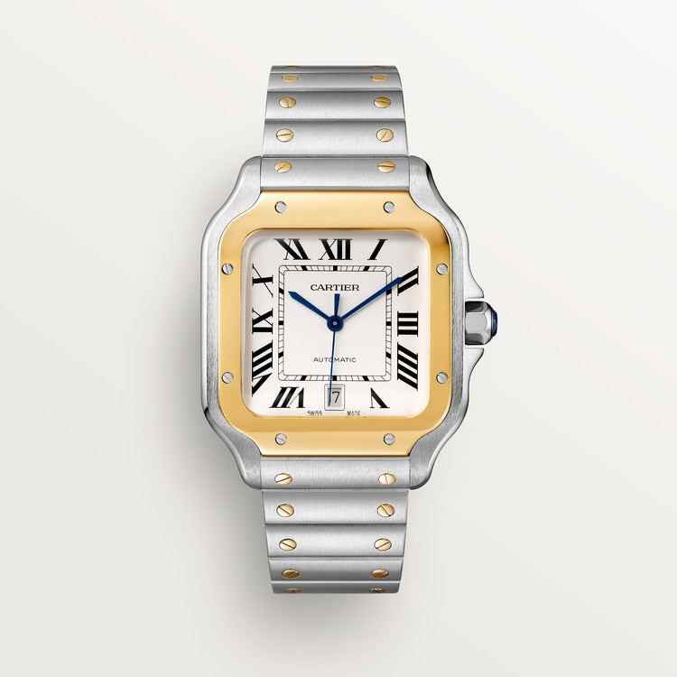 [SIMCHA-TOP500:CARTIER:W2SA0009:01] Cartier Santos de Cartier watch, reference W2SA0009, official front hero