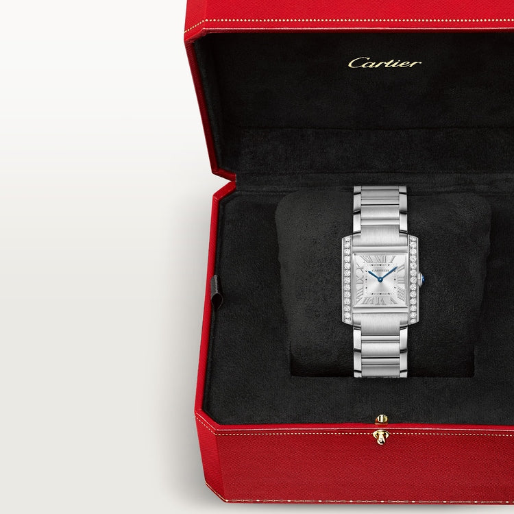 [SIMCHA-TOP500:CARTIER:W4TA0028:09] Cartier Tank Française watch, reference W4TA0028, official image 9