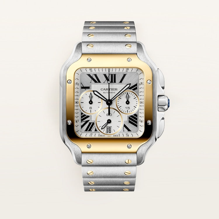 [SIMCHA-TOP500:CARTIER:W2SA0035:01] Cartier Santos de Cartier watch, reference W2SA0035, official front hero