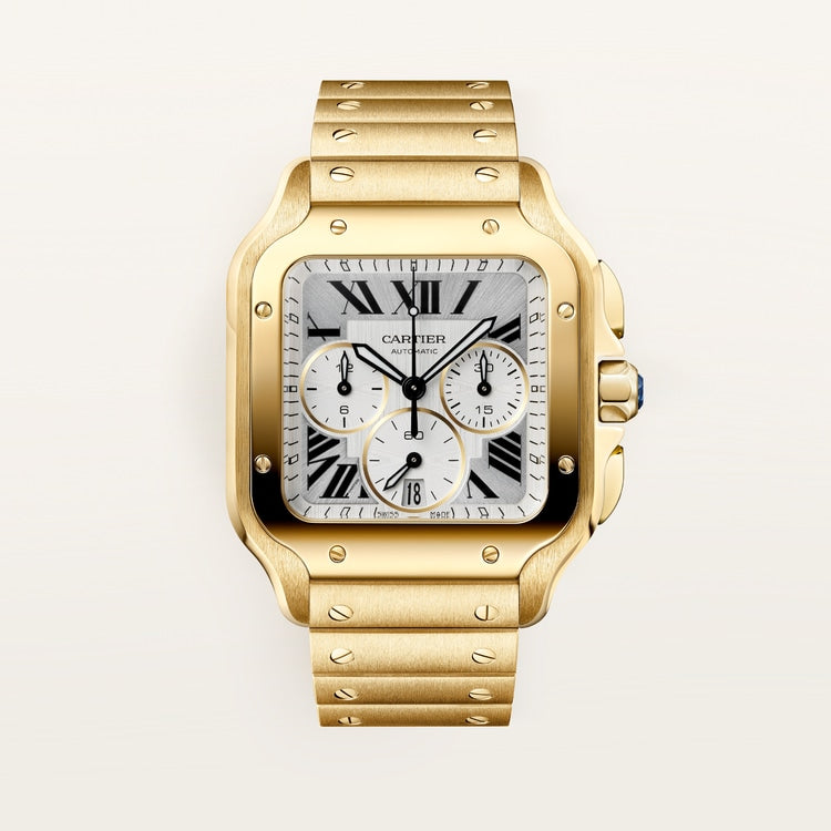 [SIMCHA-TOP500:CARTIER:WGSA0110:01] Cartier Santos de Cartier watch, reference WGSA0110, official front hero