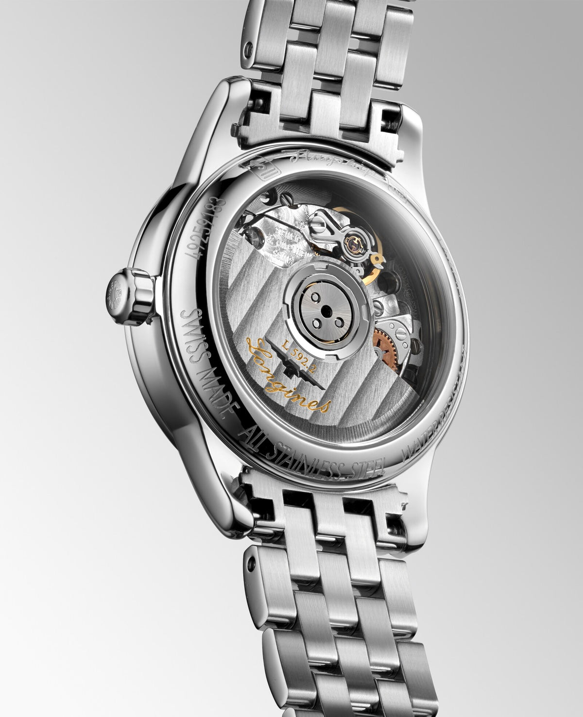 [SIMCHA-OFFICIAL-GALLERY:L4.274.4.21.6:04] Longines Flagship Classic 26.00mm Automatic White matt Dial Stainless Steel Bracelet Watch — official gallery view 4