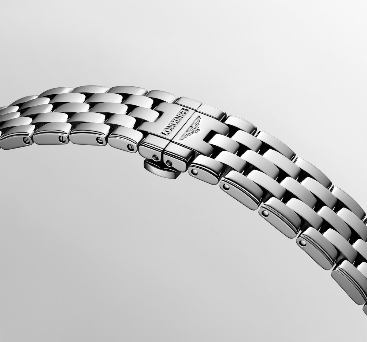 [SIMCHA-OFFICIAL-GALLERY:L4.984.4.58.6:04] Longines Flagship Classic 40.00mm Automatic Black lacquered polished Dial Stainless Steel Bracelet Watch — official gallery view 4