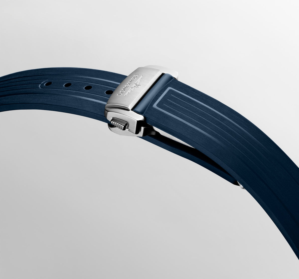[SIMCHA-TOP500:LONGINES:L3.890.4.96.9:06] HYDROCONQUEST GMT L3.890.4.96.9 Automatic, Stainless steel and ceramic bezel, Sunray blue, Strap Watch - Buckle