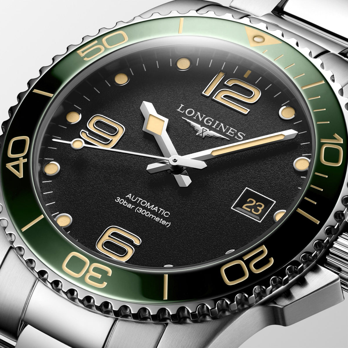[SIMCHA-OFFICIAL-GALLERY:L3.781.4.05.6:02] Longines HydroConquest 41.00mm Automatic Black Dial Stainless Steel Bracelet Watch — official gallery view 2