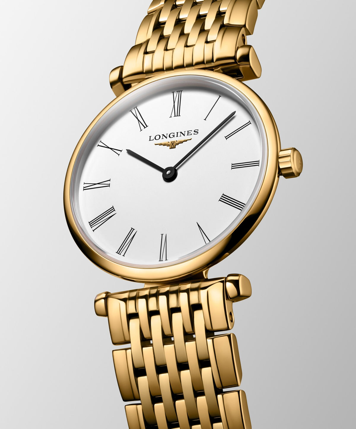 [SIMCHA-OFFICIAL-GALLERY:L4.209.2.11.E:03] Longines La Grande Classique 24.00mm Quartz White Dial Yellow Bracelet Watch — official gallery view 3