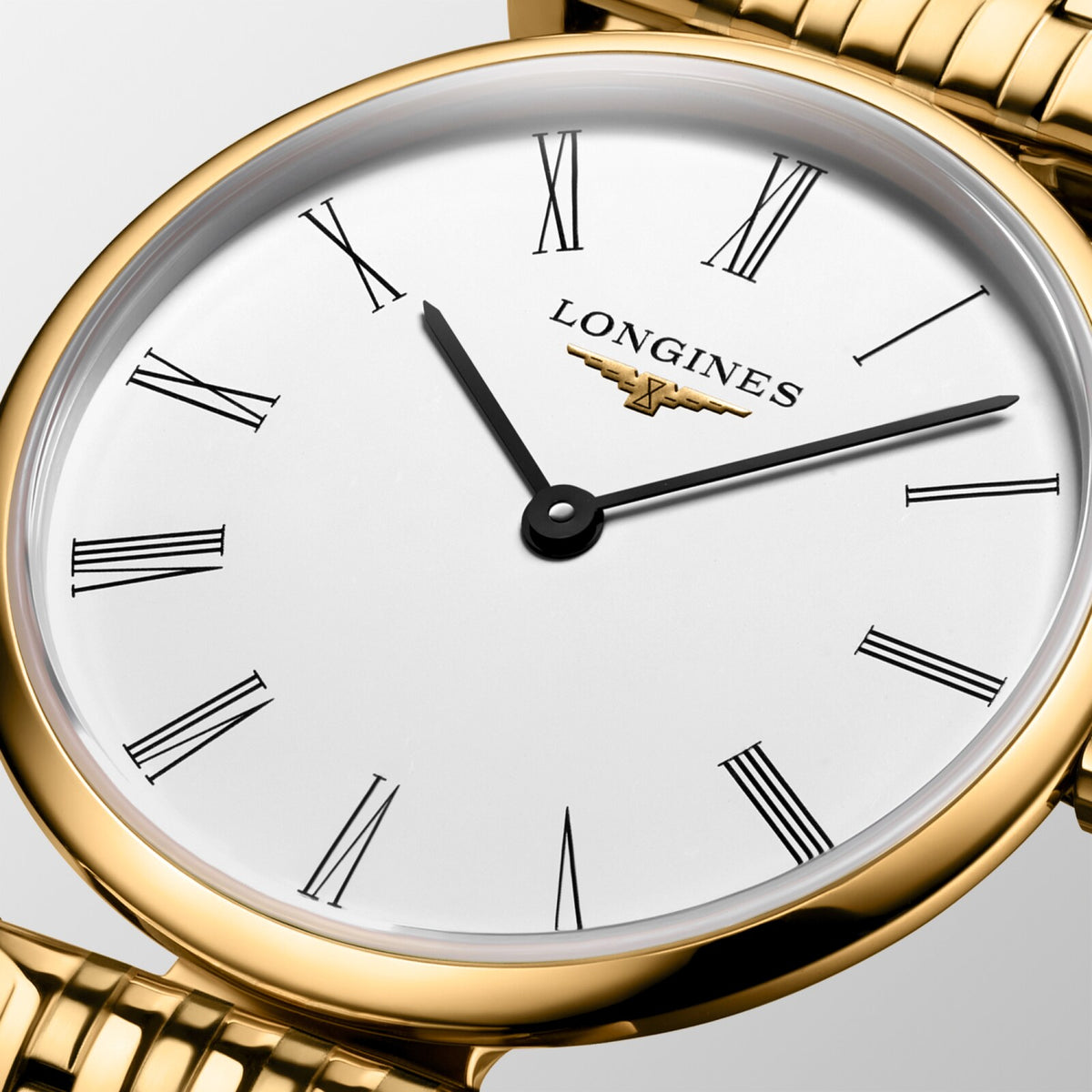 [SIMCHA-OFFICIAL-GALLERY:L4.209.2.11.E:02] Longines La Grande Classique 24.00mm Quartz White Dial Yellow Bracelet Watch — official gallery view 2