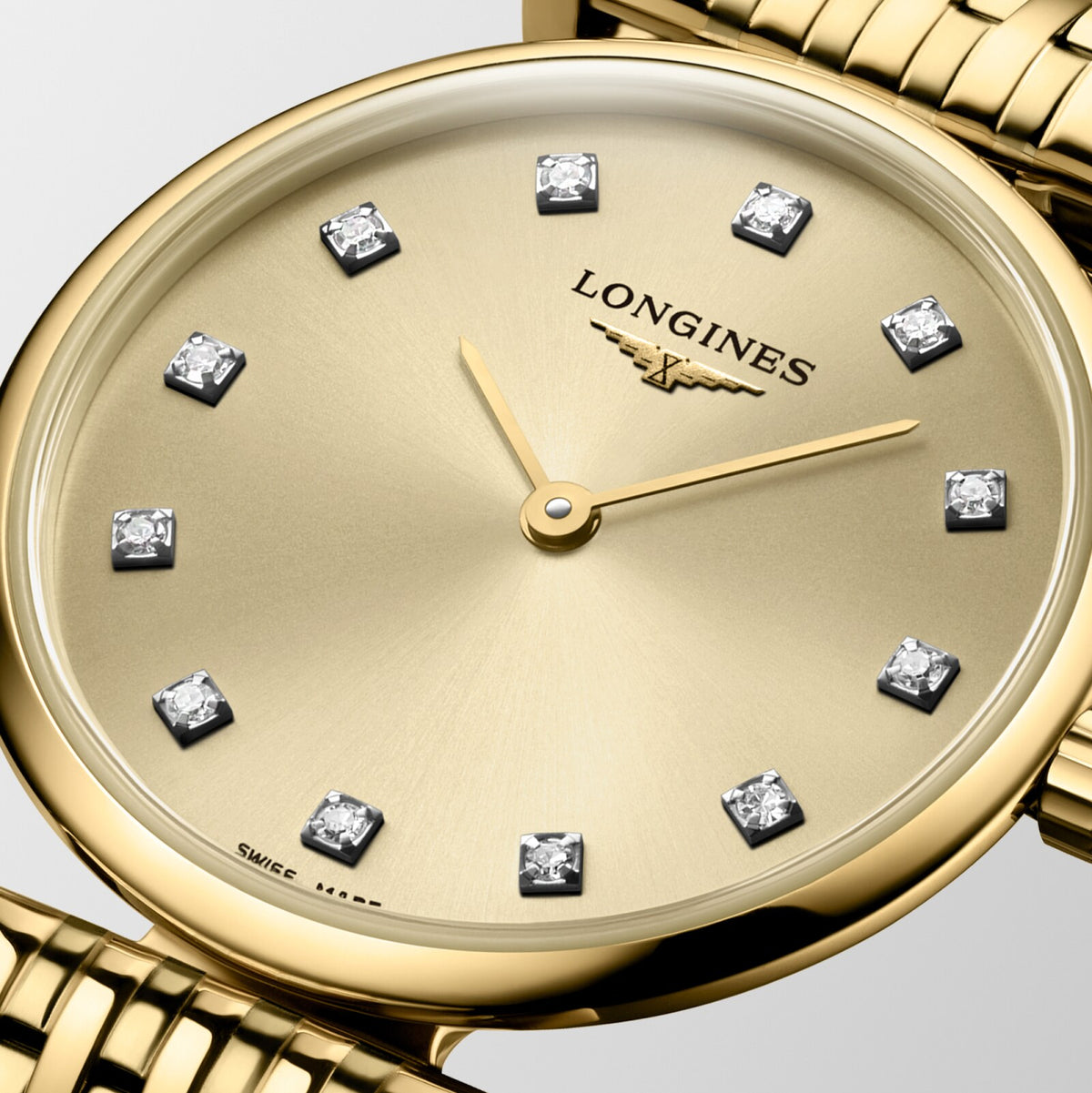 [SIMCHA-OFFICIAL-GALLERY:L4.209.2.37.E:02] Longines La Grande Classique 24.00mm Quartz Gilt Dial Yellow Bracelet Watch — official gallery view 2