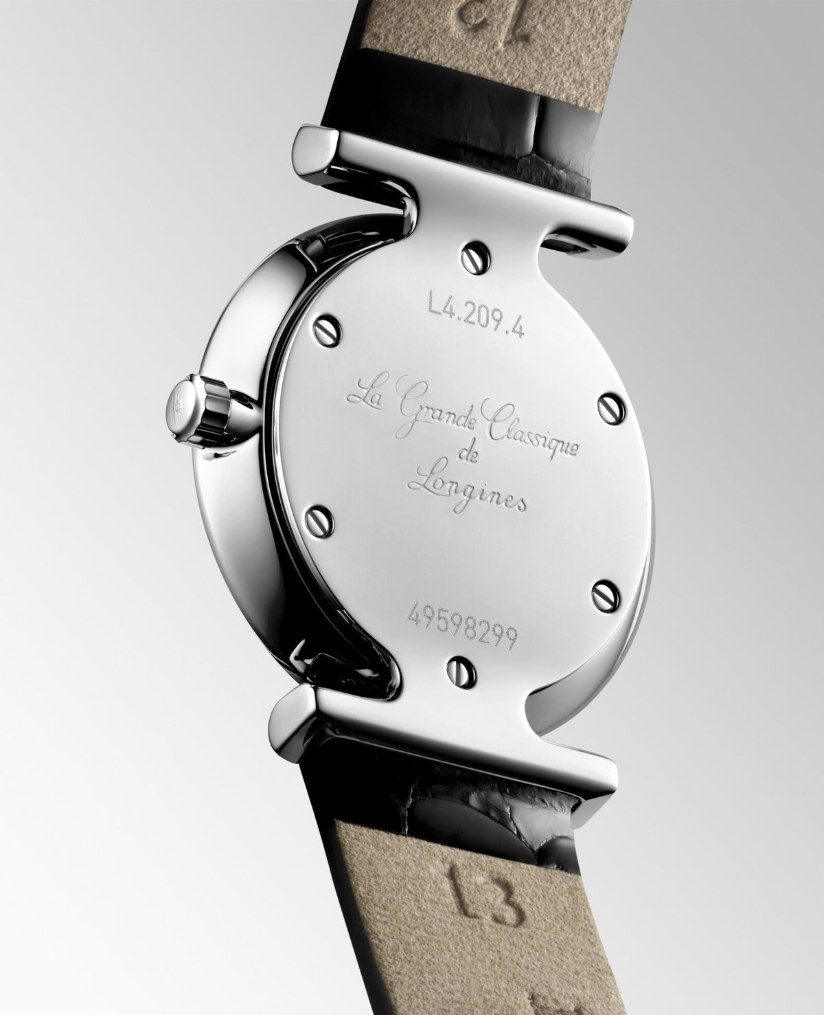 [SIMCHA-OFFICIAL-GALLERY:L4.209.4.11.B:04] Longines La Grande Classique 24.00mm Quartz White Dial Black Alligator Strap Watch — official gallery view 4