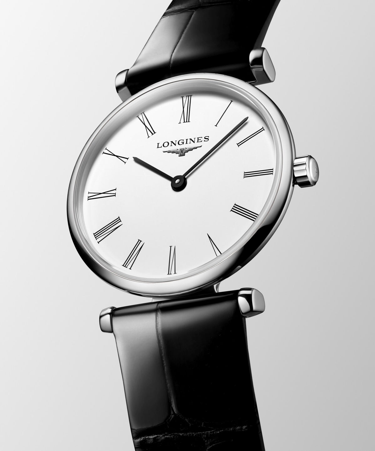 [SIMCHA-OFFICIAL-GALLERY:L4.209.4.11.B:03] Longines La Grande Classique 24.00mm Quartz White Dial Black Alligator Strap Watch — official gallery view 3