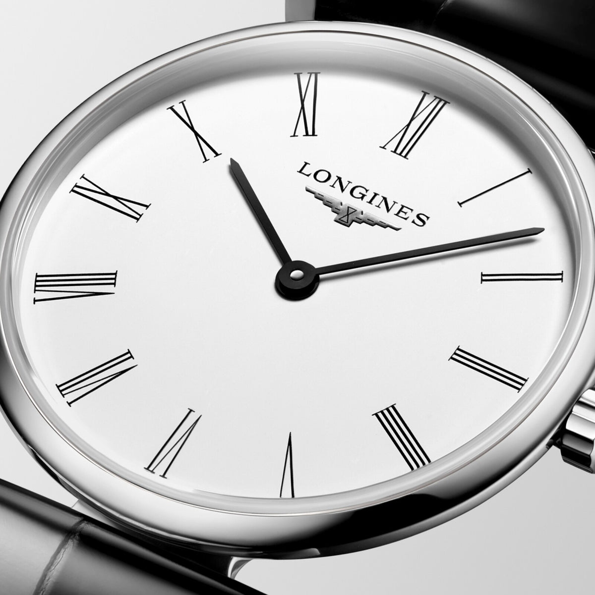 [SIMCHA-OFFICIAL-GALLERY:L4.209.4.11.B:02] Longines La Grande Classique 24.00mm Quartz White Dial Black Alligator Strap Watch — official gallery view 2