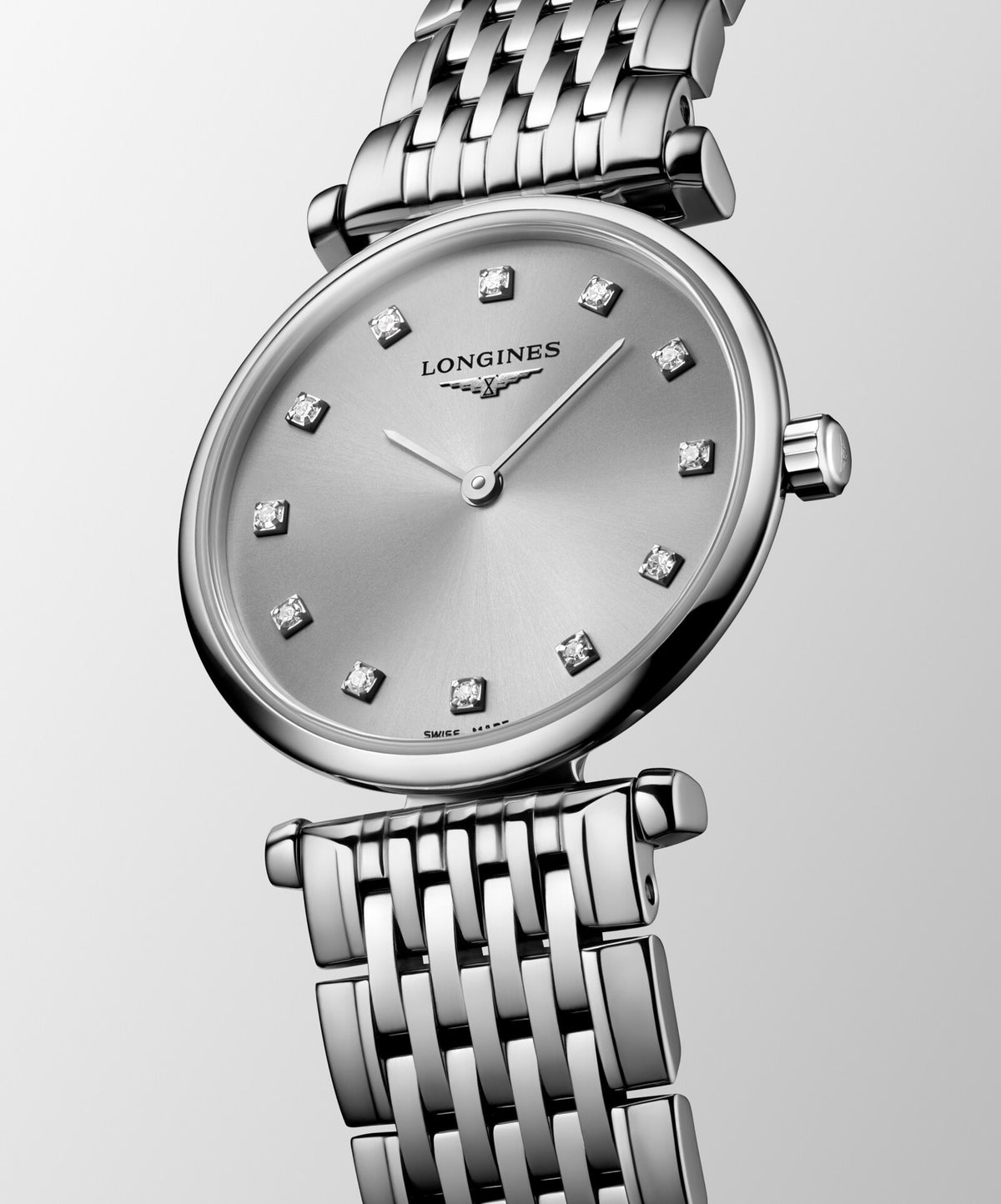 [SIMCHA-OFFICIAL-GALLERY:L4.209.4.70.C:04] Longines La Grande Classique 24.00mm Quartz Grey Dial Stainless Steel Bracelet Watch — official gallery view 4
