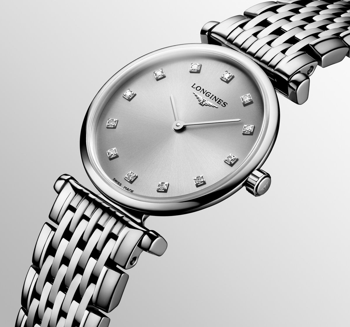 [SIMCHA-OFFICIAL-GALLERY:L4.209.4.70.C:08] Longines La Grande Classique 24.00mm Quartz Grey Dial Stainless Steel Bracelet Watch — official gallery view 8