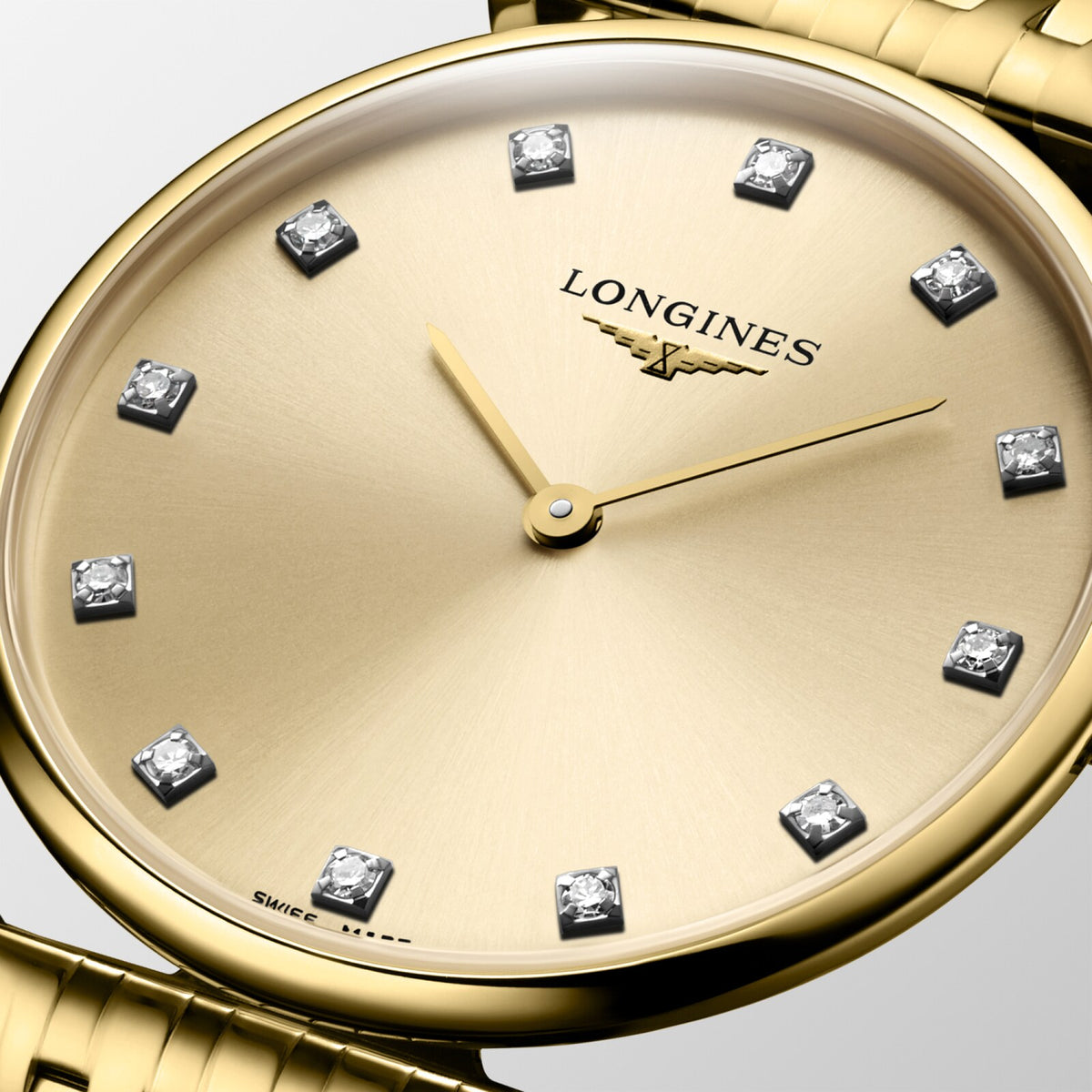 [SIMCHA-OFFICIAL-GALLERY:L4.512.2.37.E:02] Longines La Grande Classique 29.00mm Quartz Gilt Dial Yellow Bracelet Watch — official gallery view 2