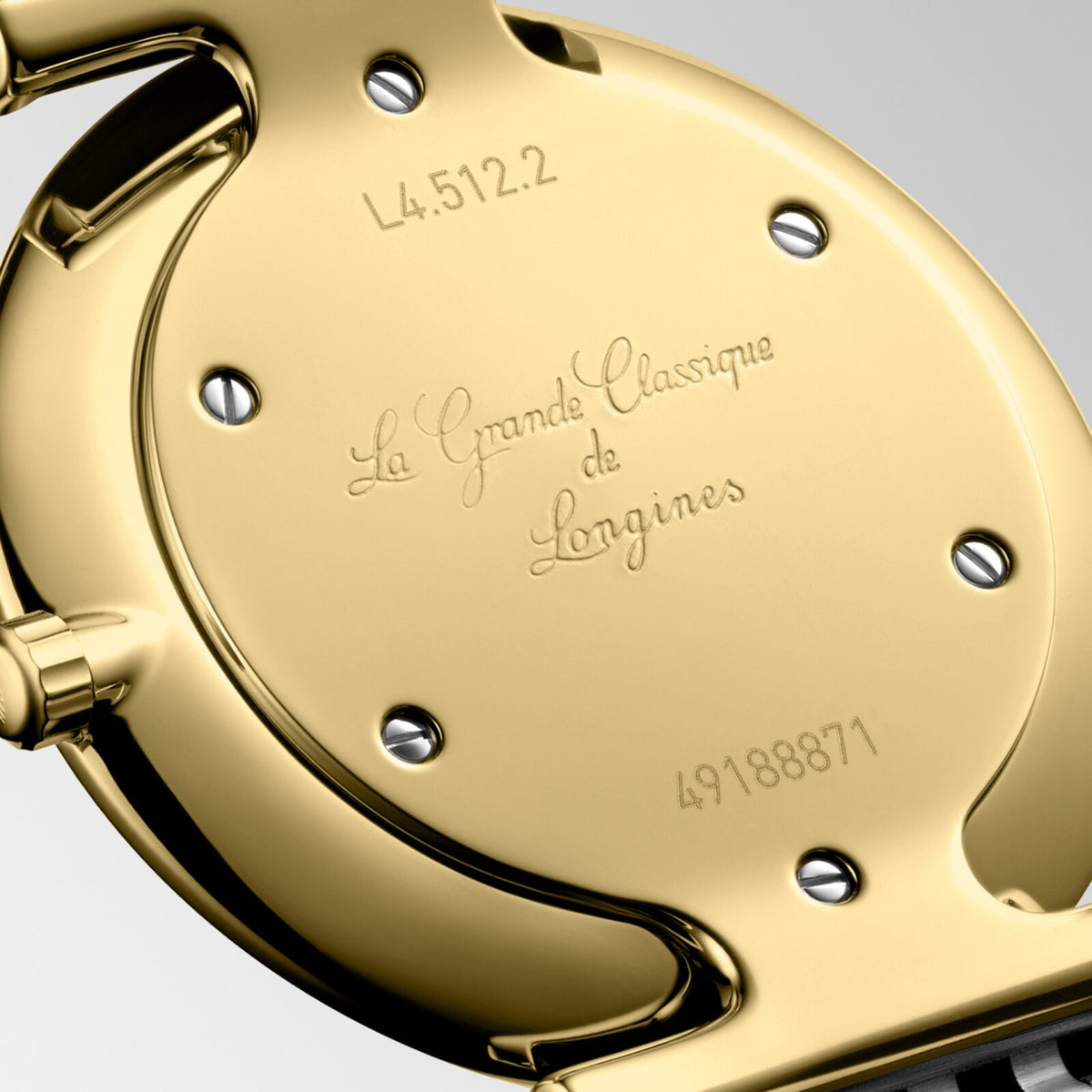 [SIMCHA-OFFICIAL-GALLERY:L4.512.2.87.D:03] Longines La Grande Classique 29.00mm Quartz White mother-of-pearl Dial Yellow Stainless Steel Bracelet Watch — official gallery view 3