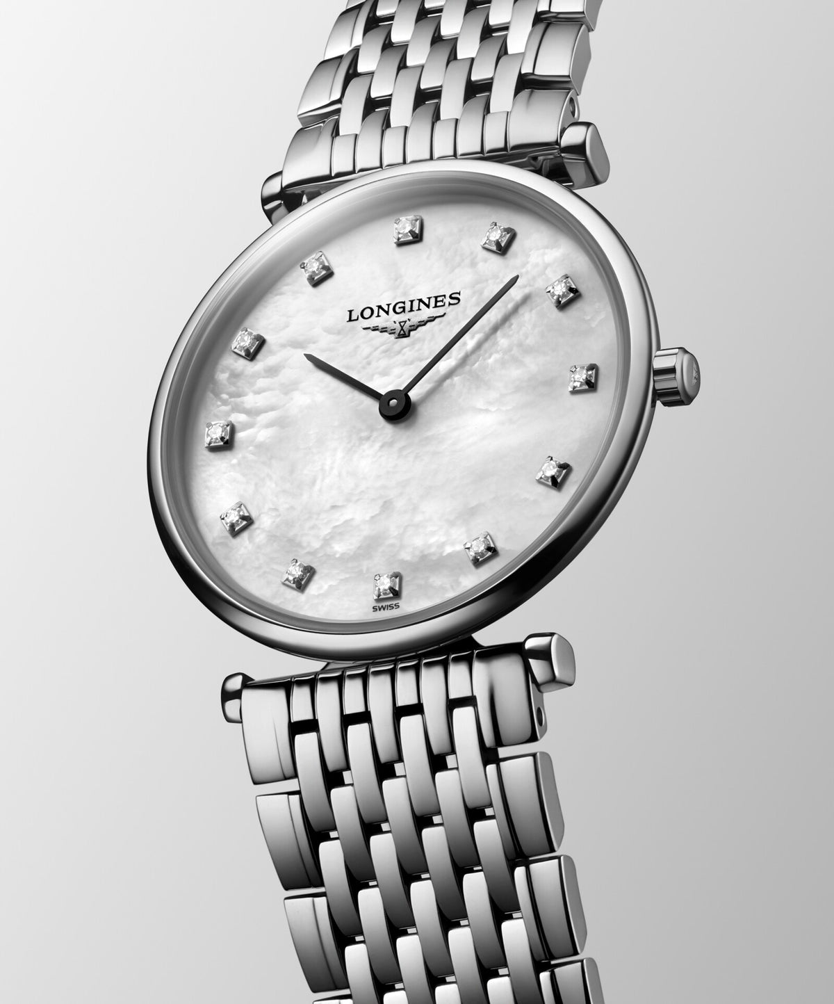 [SIMCHA-OFFICIAL-GALLERY:L4.512.4.87.C:04] Longines La Grande Classique 29.00mm Quartz White mother-of-pearl Dial Stainless Steel Bracelet Watch — official gallery view 4