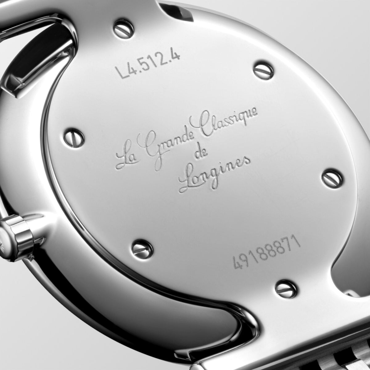 [SIMCHA-OFFICIAL-GALLERY:L4.512.4.87.C:03] Longines La Grande Classique 29.00mm Quartz White mother-of-pearl Dial Stainless Steel Bracelet Watch — official gallery view 3