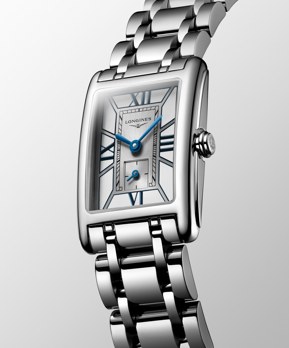 [SIMCHA-OFFICIAL-GALLERY:L5.255.4.75.6:06] Longines DolceVita 20.80 x 32.00mm Quartz White Dial Stainless Steel Bracelet Watch — official gallery view 6