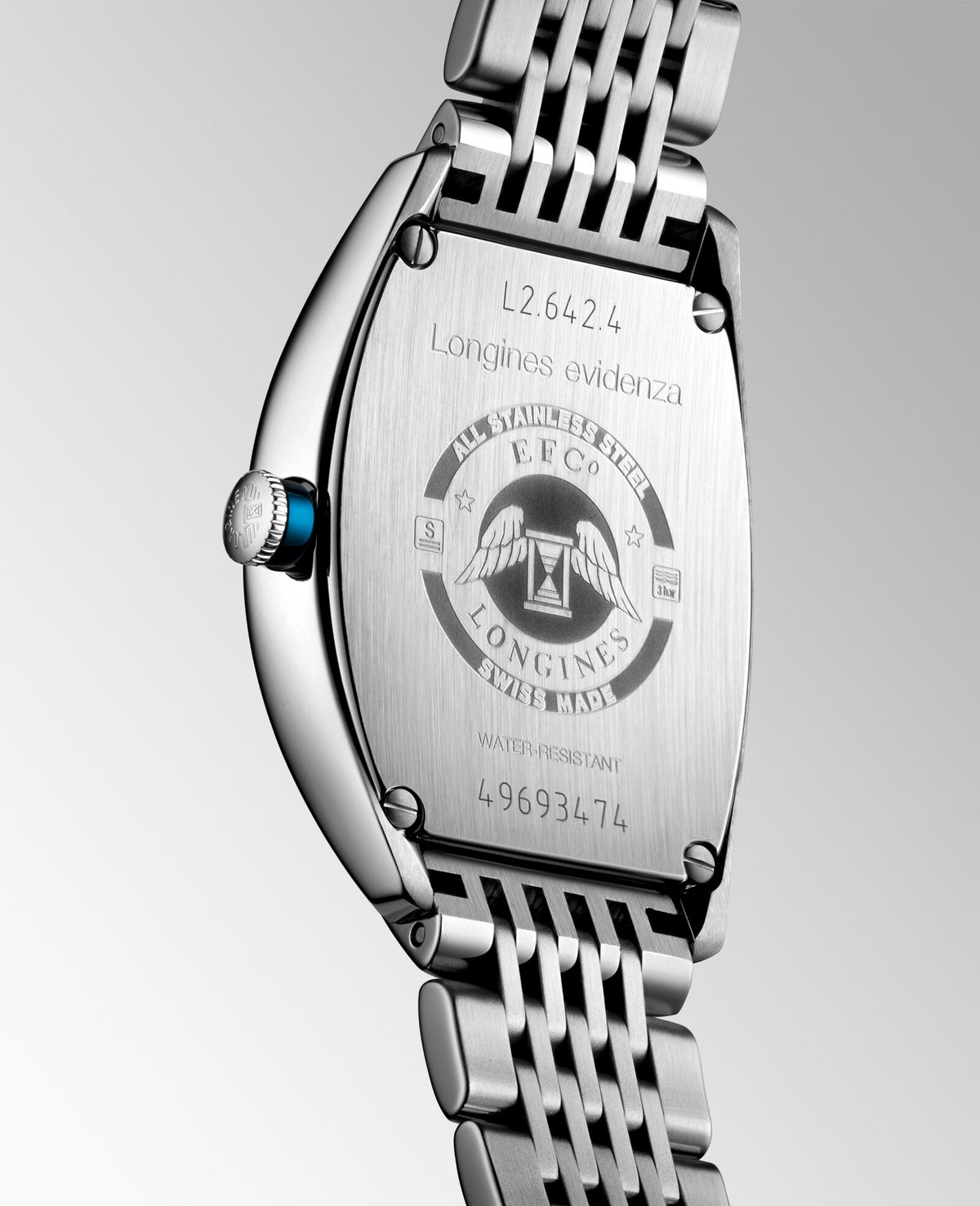 [SIMCHA-OFFICIAL-GALLERY:L2.642.4.73.6:04] Longines Evidenza 33.10 x 38.75mm Automatic Silver "flinqué" Dial Stainless Steel Bracelet Watch — official gallery view 4