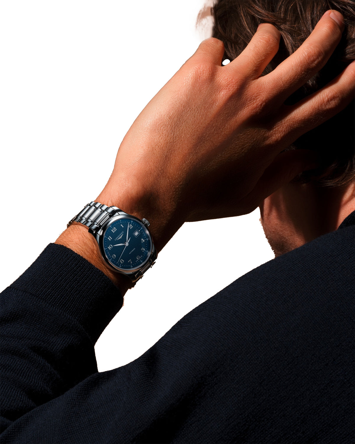 Longines Master Collection 39.00mm Automatic Blue "barleycorn" Dial Stainless Steel Bracelet Watch