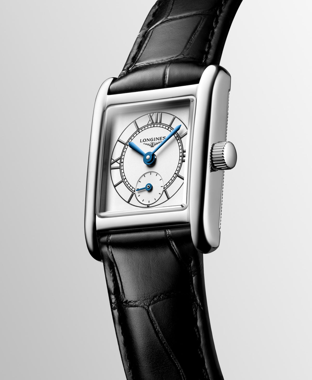 [SIMCHA-STANDALONE:L5.200.4.75.2:06] Longines Mini DolceVita 21.50 X 29.00 mm Quartz Opaline Ivory Dial Black Alligator strap Watch – L5.200.4.75.2 – LONGINES MINI DOLCEVITA L5.200.4.75.2 Quartz, Stainless steel, Opaline Ivory, Strap Watch - Watch face