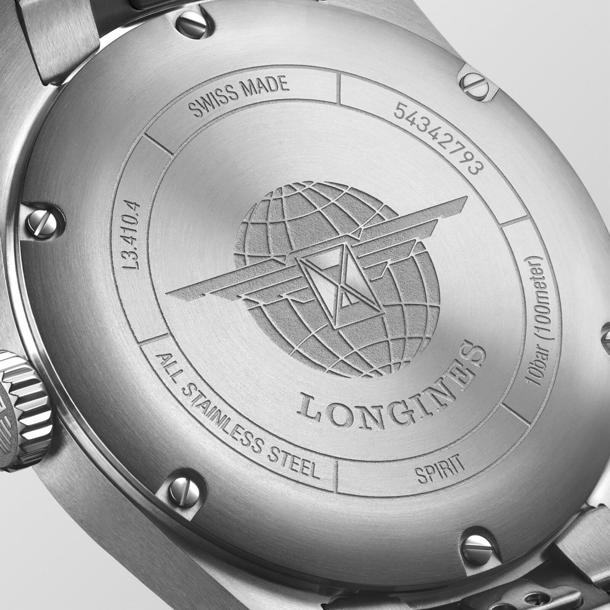 [SIMCHA-OFFICIAL-GALLERY:L3.410.4.93.6:03] Longines Spirit 37.00mm Automatic Sunray blue Dial Stainless Steel Bracelet Watch — official gallery view 3