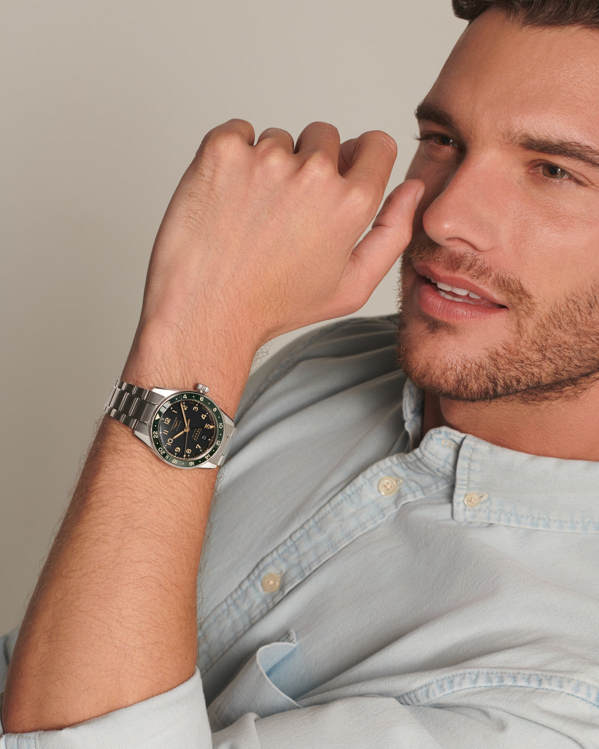 [SIMCHA-STANDALONE:L3.802.4.63.6:05] Longines Spirit Zulu Time 39.00 mm Automatic Anthracite Dial Stainless steel Bracelet Watch – L3.802.4.63.6 – LONGINES SPIRIT ZULU TIME L3.802.4.63.6 Automatic, Stainless steel and ceramic bezel, Anthracite, Bracelet Watch - Wristshot 2
