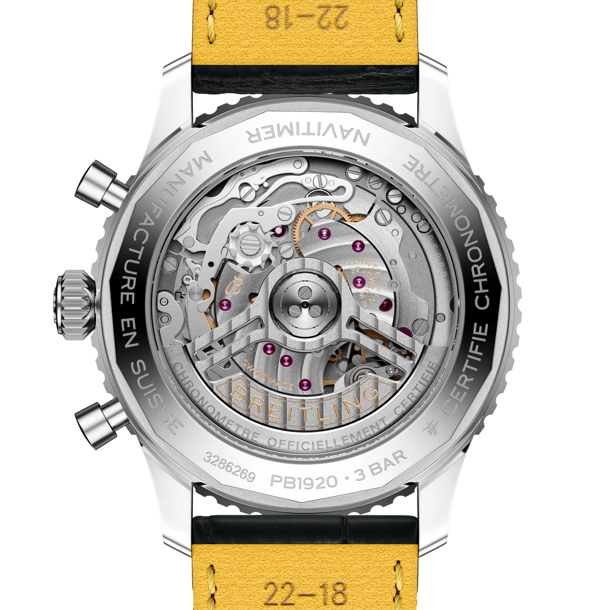 [SIMCHA-TOP500:BREITLING:PB1920251C1P1:04] Breitling Navitimer B19 Chronograph 43 Perpetual Calendar – PB1920251C1P1 official image