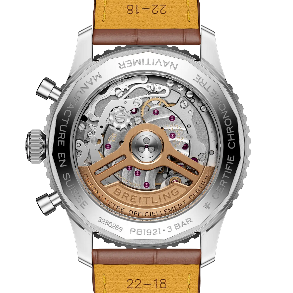 [SIMCHA-TOP500:BREITLING:PB1921251B1P1:04] Breitling Navitimer B19 Chronograph 43 Perpetual Calendar – PB1921251B1P1 official image