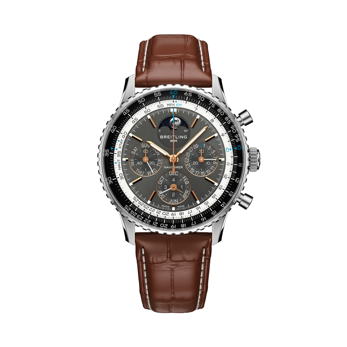 [SIMCHA-TOP500:BREITLING:PB1921251B1P1:01] Breitling Navitimer B19 Chronograph 43 Perpetual Calendar – PB1921251B1P1 official image