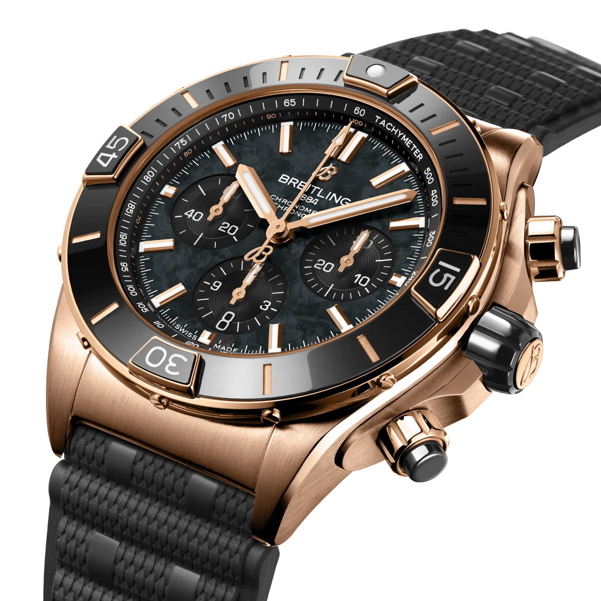 [SIMCHA-TOP500:BREITLING:RB01365A1B1S1:02] Breitling Super Chronomat B01 44 – RB01365A1B1S1 official image