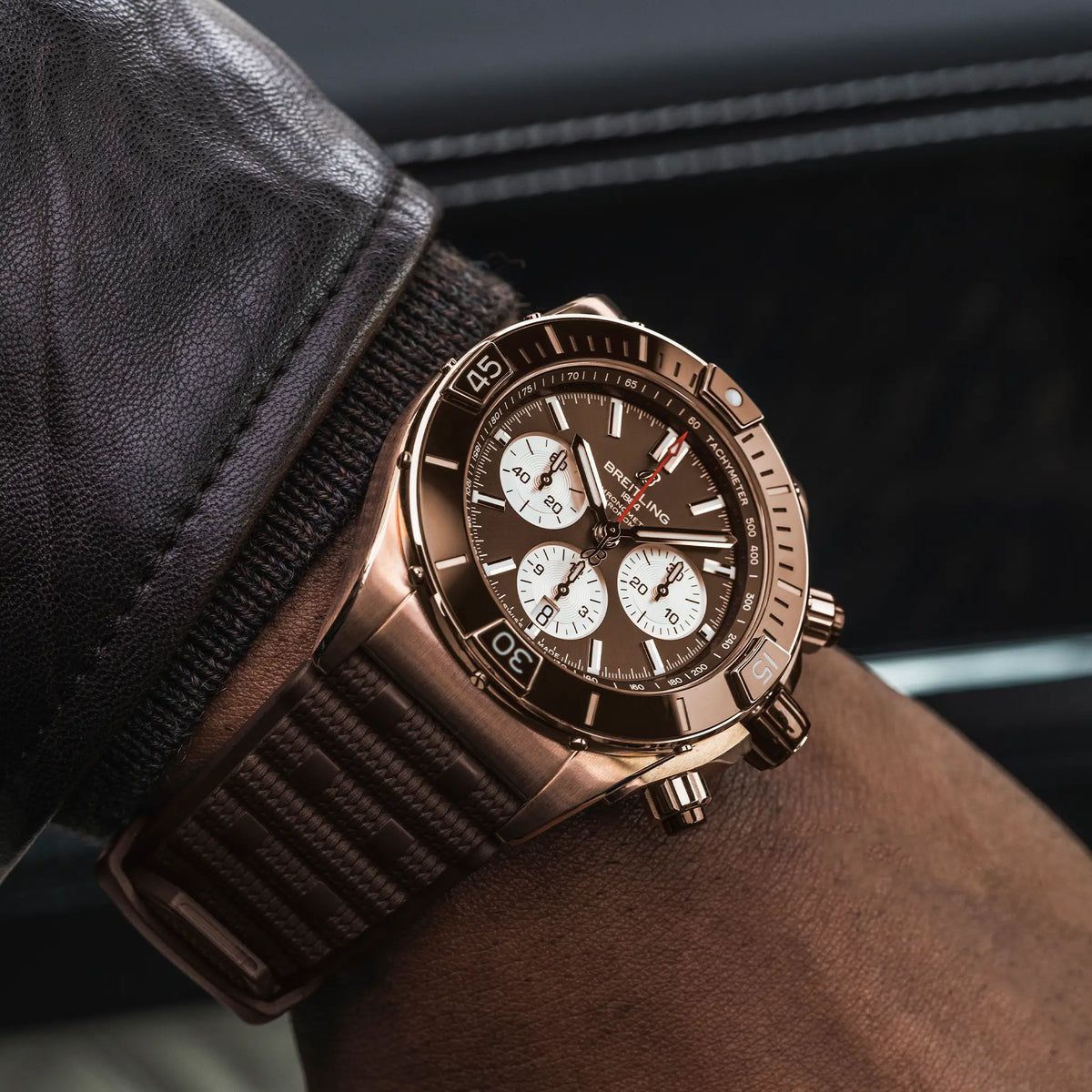 [SIMCHA-TOP500:BREITLING:RB0136E31Q1S1:05] Breitling Super Chronomat B01 44 – RB0136E31Q1S1 official image