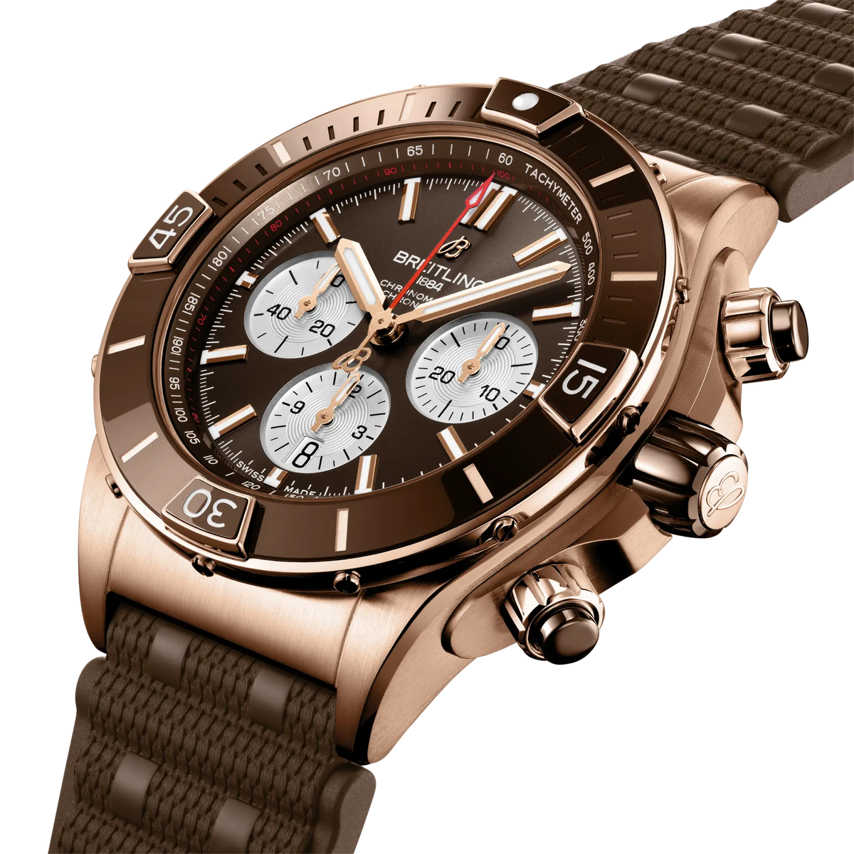[SIMCHA-TOP500:BREITLING:RB0136E31Q1S1:02] Breitling Super Chronomat B01 44 – RB0136E31Q1S1 official image