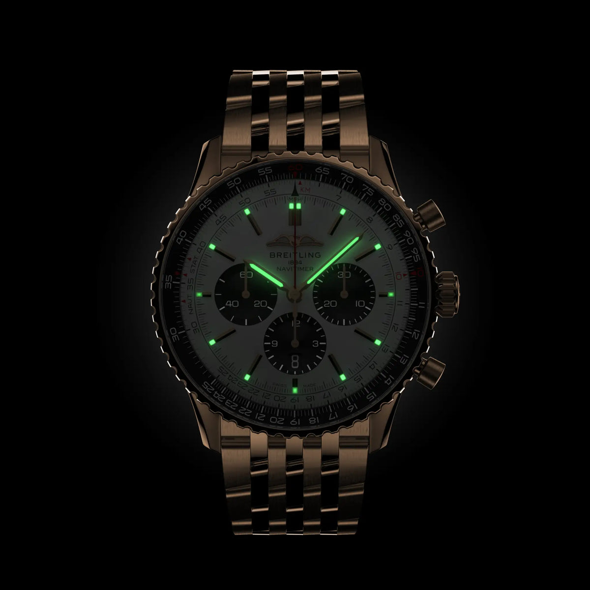 [SIMCHA-TOP500:BREITLING:RB0137241G1R1:05] Breitling Navitimer B01 Chronograph 46 – RB0137241G1R1 official image