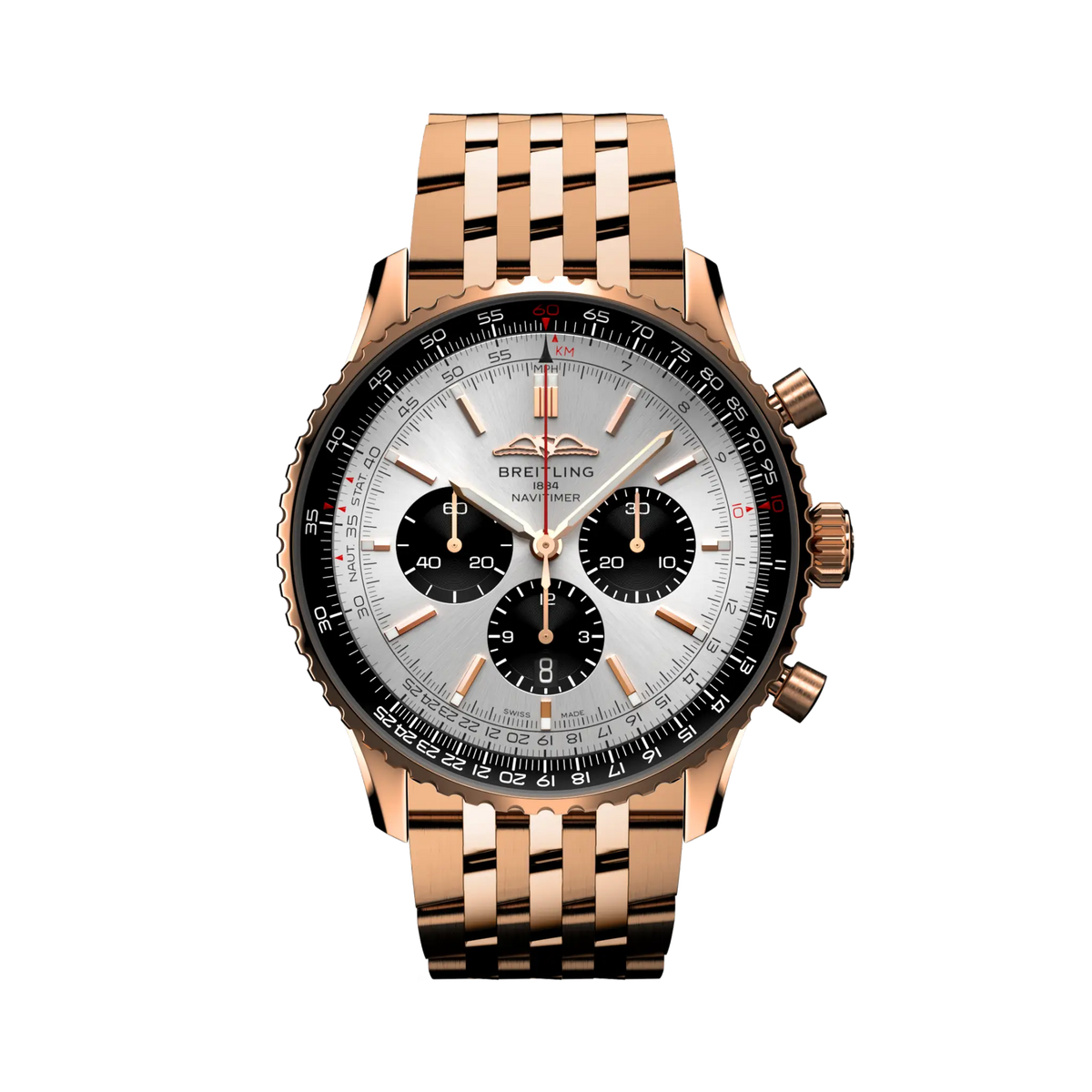 [SIMCHA-TOP500:BREITLING:RB0137241G1R1:01] Breitling Navitimer B01 Chronograph 46 – RB0137241G1R1 official image