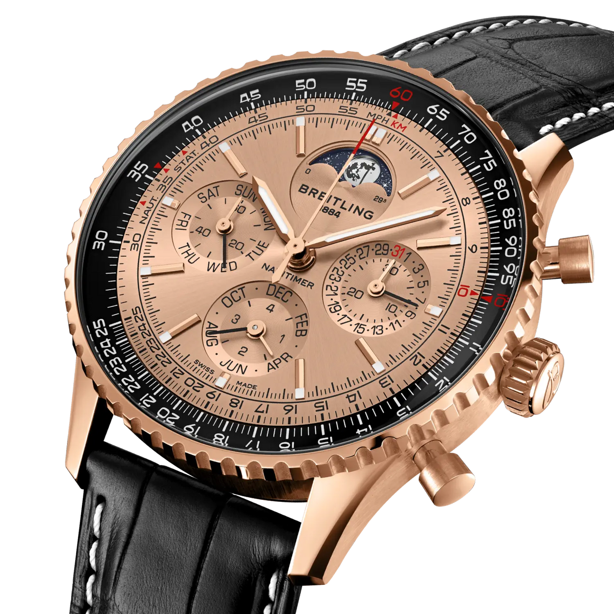 [SIMCHA-TOP500:BREITLING:RB19101A1H1P1:02] Breitling Navitimer B19 Chronograph 43 Perpetual Calendar 140th Anniversary – RB19101A1H1P1 official image