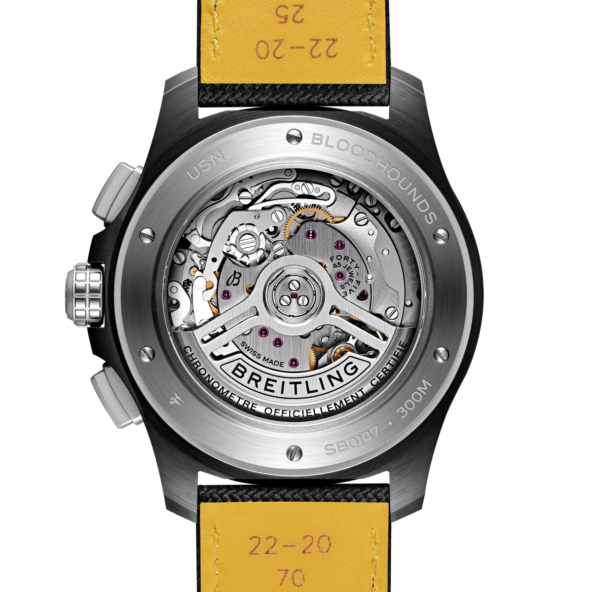 [SIMCHA-TOP500:BREITLING:SB01472A1B1X1:04] Breitling Avenger B01 Chronograph 44 Night Mission Bloodhounds – SB01472A1B1X1 official image