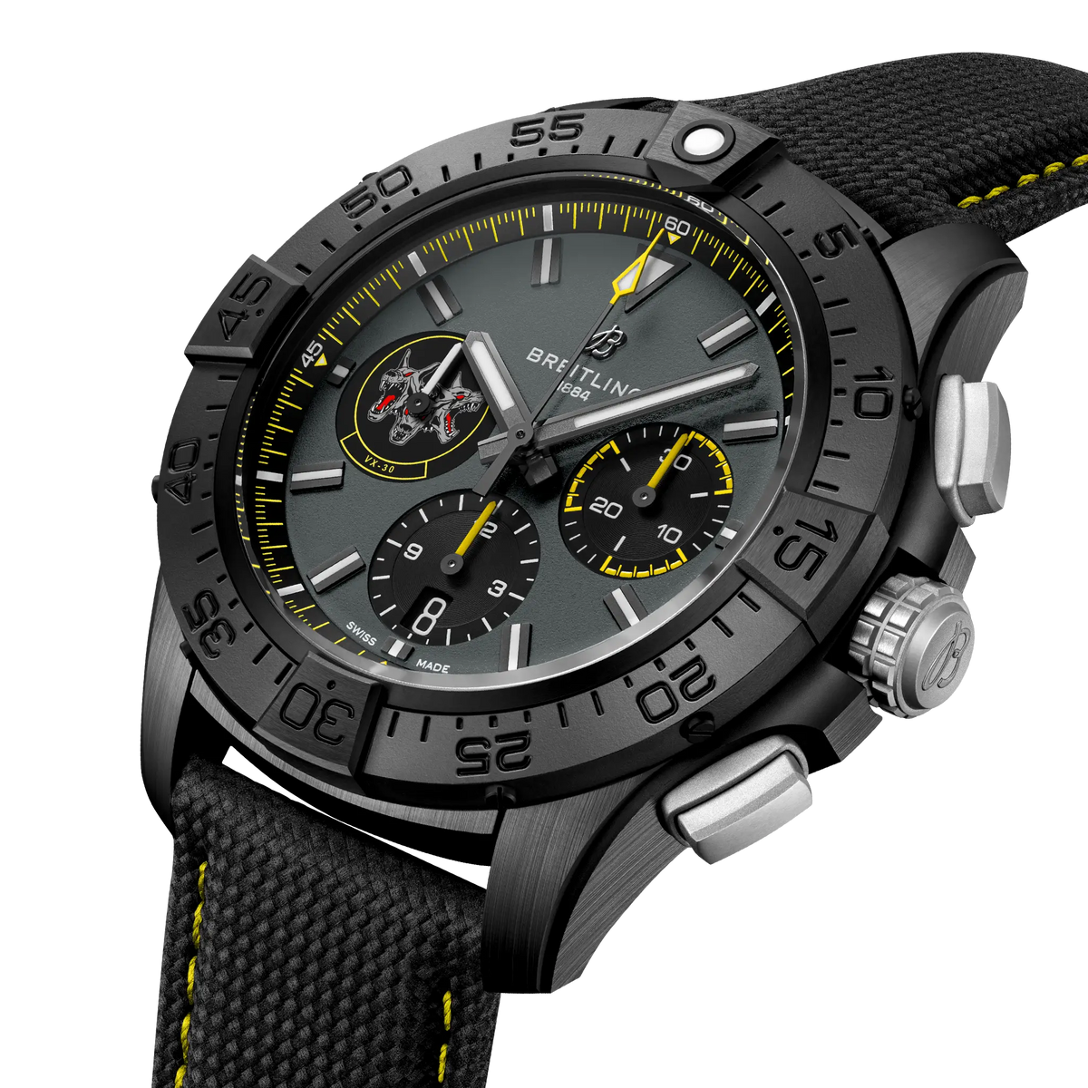 [SIMCHA-TOP500:BREITLING:SB01472A1B1X1:02] Breitling Avenger B01 Chronograph 44 Night Mission Bloodhounds – SB01472A1B1X1 official image